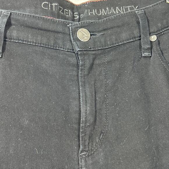 Citizens of Humanity Jeans 31 Black Thompson Medium Rise 29" Skinny Stretch - Picture 3 of 16